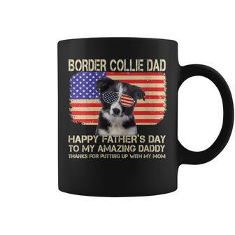 Border Collie Dad Happy Fathers Day To My Amazing Daddy Dog Coffee Mug - Thegiftio UK