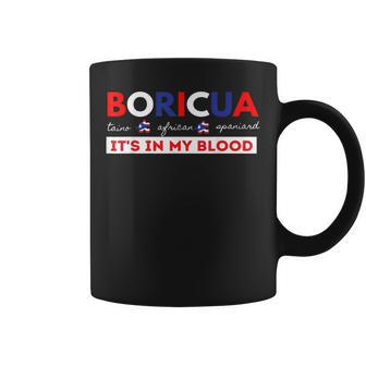 Boricua Puerto Rican Pride Wepa Taino Nuyorican Flag Coffee Mug - Monsterry