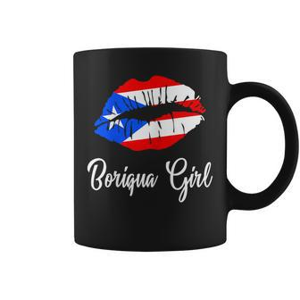 Boriqua Girl Pride Puerto Rico Boricua Girl Lips Coffee Mug - Monsterry