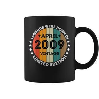 Were Born In April 2009 15Th Vintage Birthday 15 Years Old Coffee Mug - Monsterry