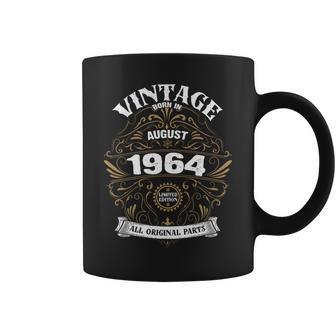 Born In August 1964 Original Parts Vintage Birthday Coffee Mug - Monsterry UK