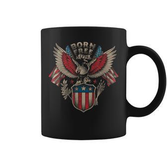 Born Free 1776 Usa Patriot Eagle Coffee Mug - Monsterry