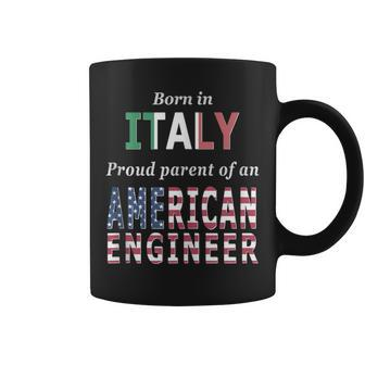 Born In Italy Proud Parent Of American Engineer Coffee Mug - Monsterry