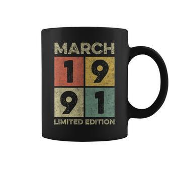 Born In March 1991 30Th Birthday Decoration 30 Year Old Coffee Mug | Crazezy CA