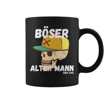 Böser Alter Mann Papa Opa Totenkopf Skullintage Spruch Tassen - Geschenkecke