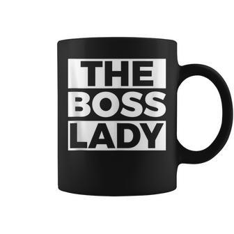 The Boss Lady Top Woman In Charge Head Mama Female Mom Coffee Mug | Crazezy