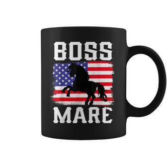 Boss Mare American Usa Horse Lover Riding Rider Equestrian Coffee Mug - Monsterry DE