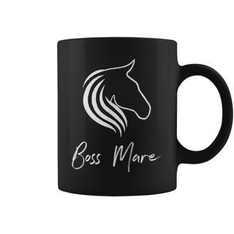 Boss Mare Equestrian Horse Lover Coffee Mug - Monsterry