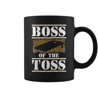 Boss Of The Toss Cornhole Coffee Mug | Crazezy