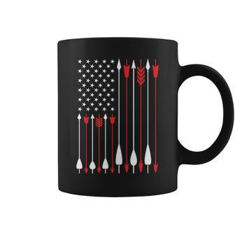 Bow Hunting Usa American Flag Archery Bow Hunter Coffee Mug | Mazezy