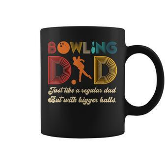 Bowling Dad Father's Day 70S Retro Vintage Daddy Papa Father Coffee Mug - Monsterry CA