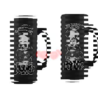 Boxeo Panda Todo Lo Que Quiero Hacer Es Lindo Oso Boxeador Taza de café - Regaloses