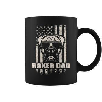 Boxer Dad Cool Vintage Retro Proud American Coffee Mug | Mazezy AU