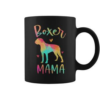 Boxer Mama Colorful Boxer Dog Mom Coffee Mug | Mazezy