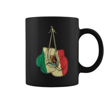Boxing Gloves Mexican Flag Mexico Boxer Coach Coffee Mug - Seseable