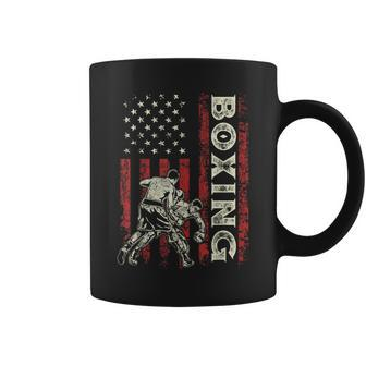 Boxing Us Flag For Dad Boxer Patriotic 4Th Of July Coffee Mug - Monsterry AU