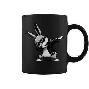 Boy Kid Easter Day Dabbing Bunny Rabbit Hip Hop Easter Baket Coffee Mug | Mazezy
