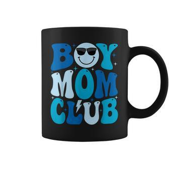 Boy Mom Club Mother's Day Groovy Mother Mama Coffee Mug - Monsterry AU