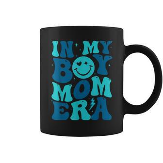 In My Boy Mom Era Retro Groovy Happy Mother's Day Mom Life Coffee Mug - Monsterry AU