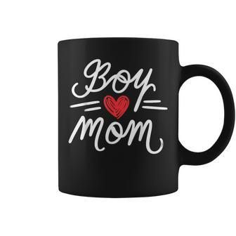 Boy Mom Mama Mommy Heart Mother's Day Motherhood Mom Life Coffee Mug | Mazezy UK