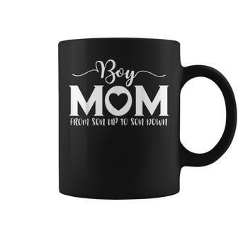 Boy Mom From Son Up To Son Down Mama Mother's Day 2024 Women Coffee Mug - Thegiftio UK