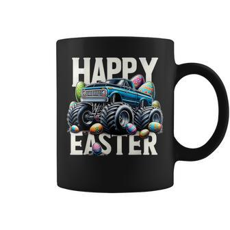 Boys Happy Easter Monster Truck Easter Eggs Hunt Toddler Kid Coffee Mug - Seseable