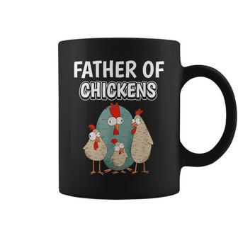 Boys Hen Dad Father's Day Father Of Chickens Coffee Mug - Monsterry DE