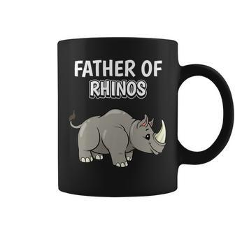 Boys Rhinoceros Dad Father's Day Father Of Rhinos Coffee Mug - Monsterry DE
