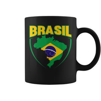Brasil Sport Soccer Football Brazilian Flag Coffee Mug - Monsterry UK