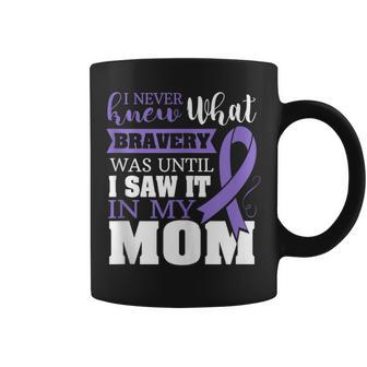 Bravery Mom Stomach Cancer Awareness Ribbon Coffee Mug - Monsterry CA