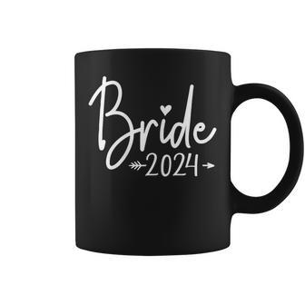 Bride Est 2024 Married Wedding Bridal Party Bachelorette Coffee Mug - Thegiftio UK