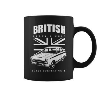 British Classic Car Lotus Cortina Mark 1 Coffee Mug - Monsterry AU