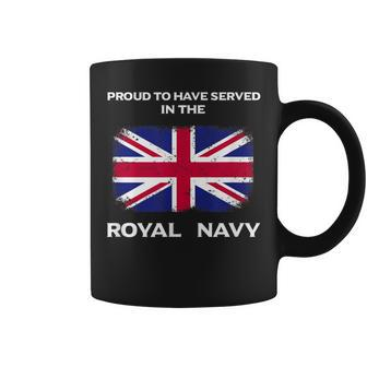 British Royal Navy Uk Flag Proud Served Britain Coffee Mug - Monsterry