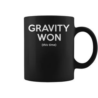 Broken Bones Gravity Won This Time Coffee Mug - Monsterry DE