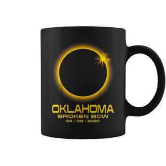 Broken Bow Oklahoma Ok Total Solar Eclipse 2024 Coffee Mug - Monsterry