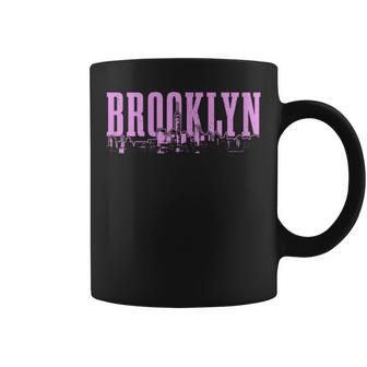 Brooklyn New York City Skyline Nyc Vintage Ny Coffee Mug - Monsterry AU