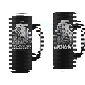 Brooklyn Nueva York Puente Retrointage Arquitectura Nyc Ny Taza de café - Regaloses
