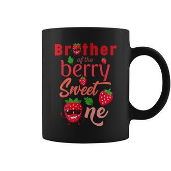 Brother Of The Berry Sweet One Strawberry First Birthday Coffee Mug - Monsterry CA