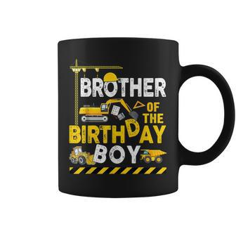 Brother Of The Birthday Boy Construction Worker Bday Party Coffee Mug - Monsterry UK