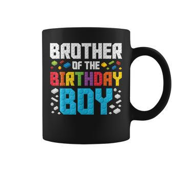 Brother Of The Birthday Boy Master Builder Building Blocks Coffee Mug - Seseable