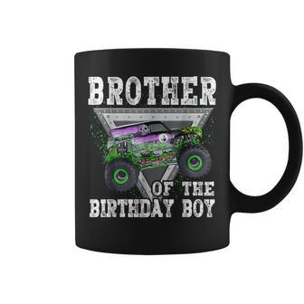 Brother Of The Birthday Boy Monster Truck Birthday Family Coffee Mug - Monsterry UK