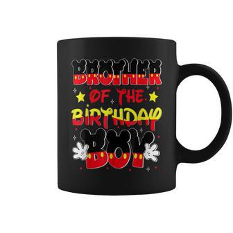 Brother Of The Birthday Boy Mouse Family Matching Coffee Mug - Seseable