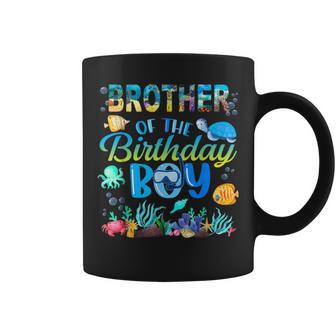 Brother Of The Birthday Boy Sea Fish Ocean Animals Aquarium Coffee Mug - Monsterry