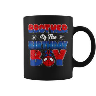 Brother Of The Birthday Boy Spider Family Matching Coffee Mug - Seseable