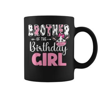 Brother Of The Birthday Girl Farm Cow 1St Birthday Girl Coffee Mug - Thegiftio UK