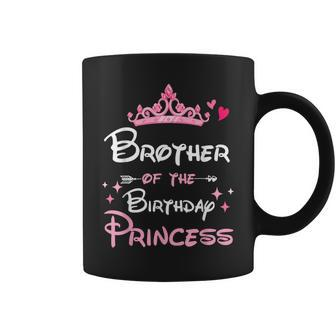 Brother Of The Birthday Princess Toddler Kid Girl Family Coffee Mug - Monsterry DE