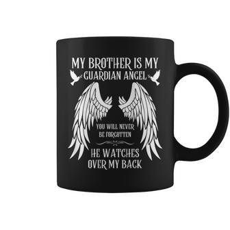 My Brother Is My Guardian Angel In Heaven Memory Memorial Coffee Mug - Monsterry AU