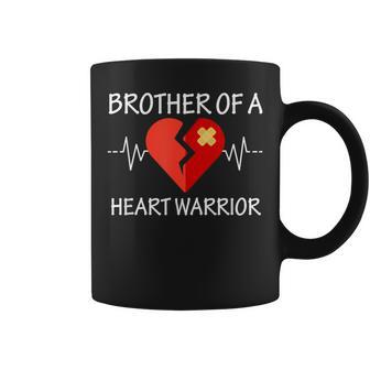 Brother Of A Heart Warrior Chd Awareness Coffee Mug - Monsterry UK