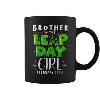 Brother Of The Leap Day Girl February 29Th Birthday Leap Kid Coffee Mug - Monsterry
