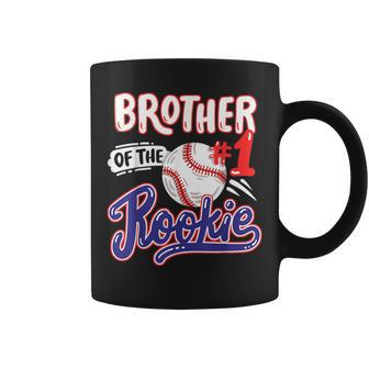 Brother Of Rookie 1St Baseball Birthday Party Theme Matching Coffee Mug - Monsterry DE